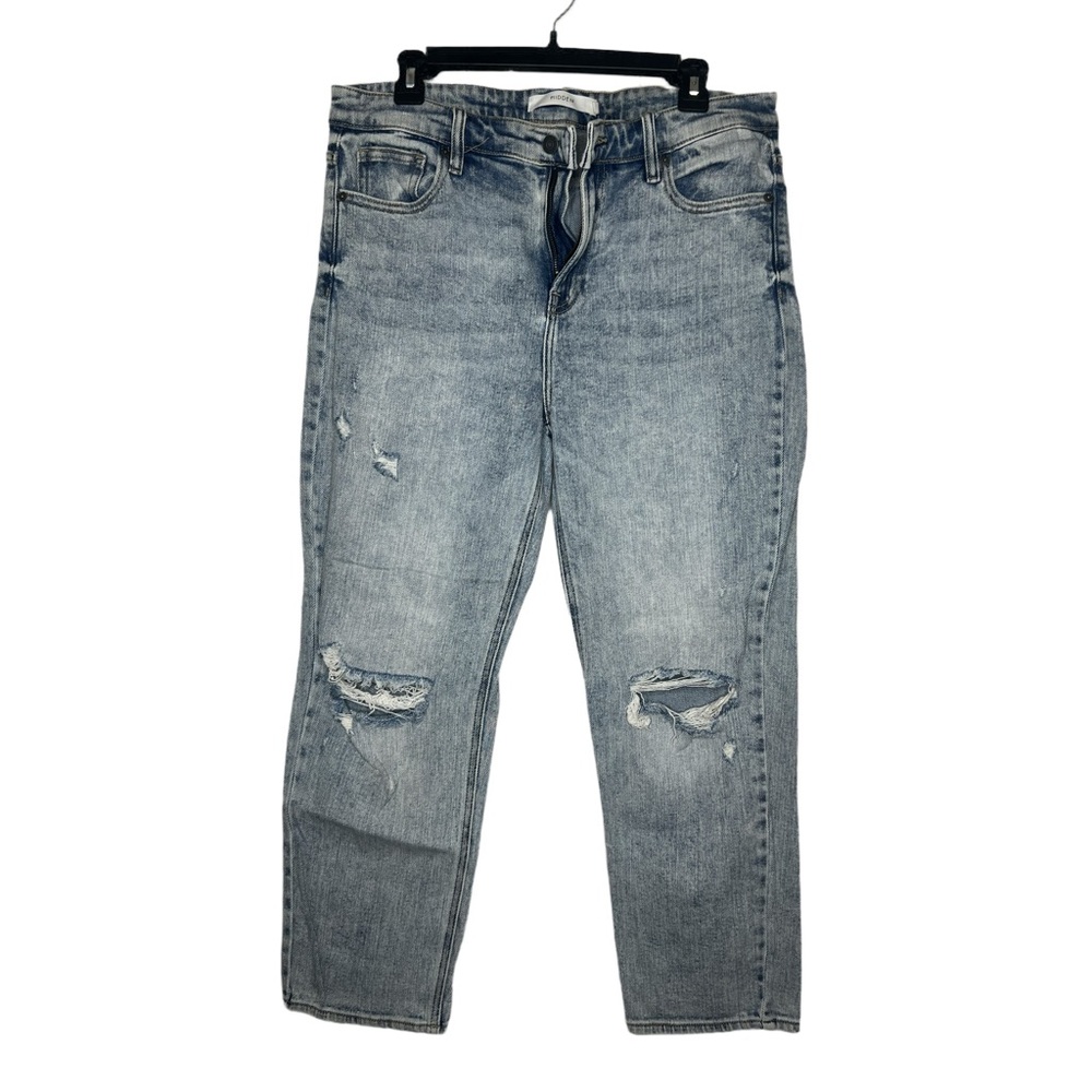 Hidden Distressed Blue Jeans